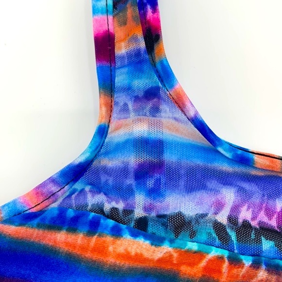 NWT Miraclesuit Animal Spectrum Mirage High Neck Tankini Swim Top Size 10 - Picture 6 of 10